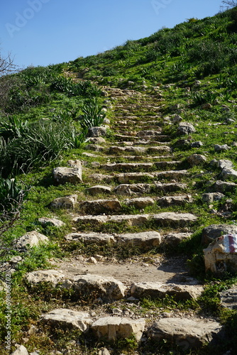 stone steps in the mountains photo