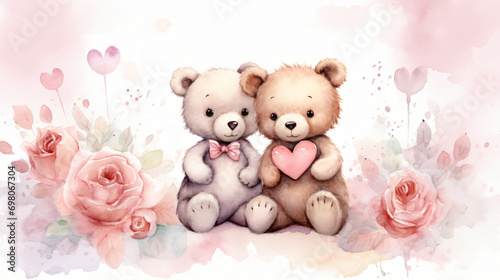 Two Teddy bears
