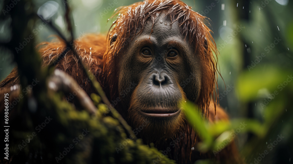 Obraz premium portrait of a orangutang