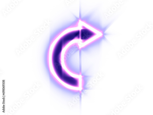 Glowing arrow