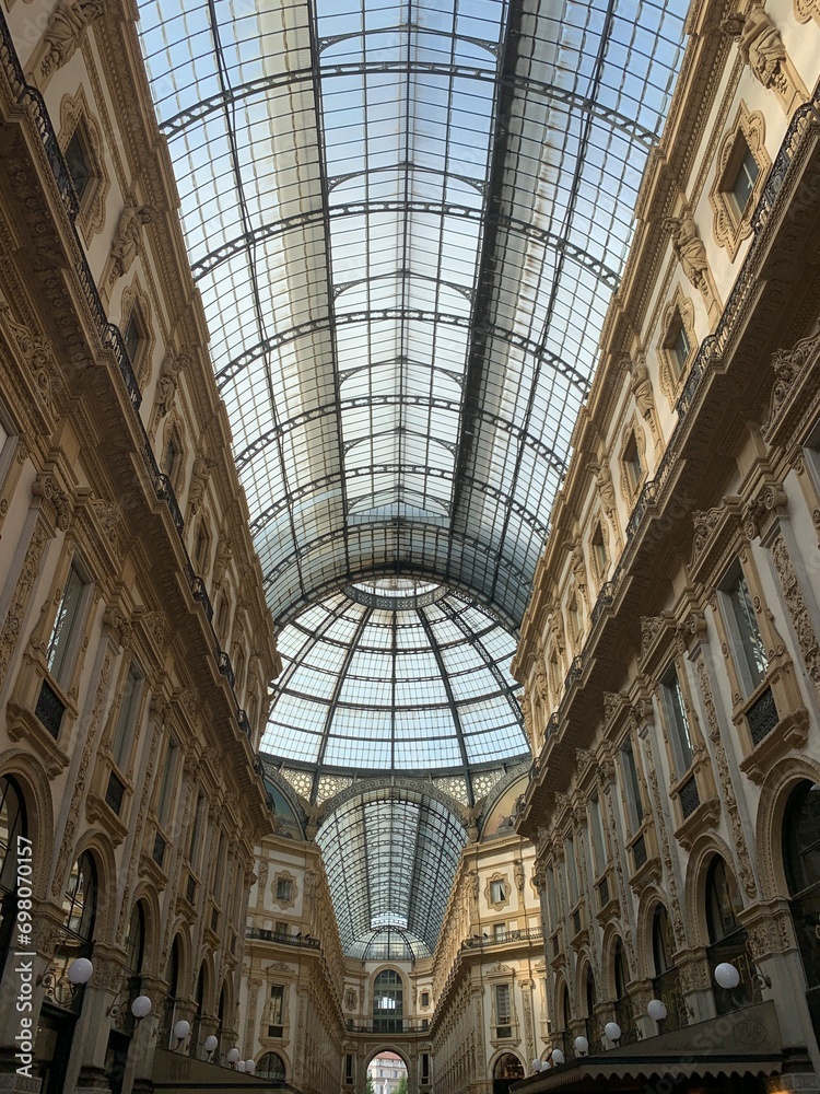 The Galleria Vittorio Emanuele II in Milan, Italy