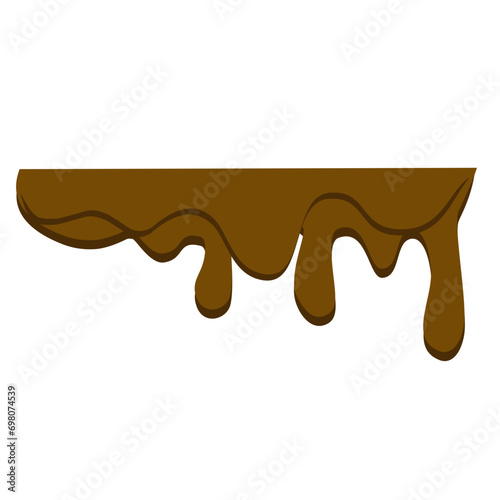 melted chocolate vector element