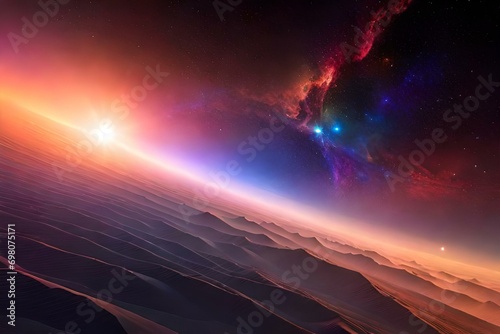 sunrise over the earth