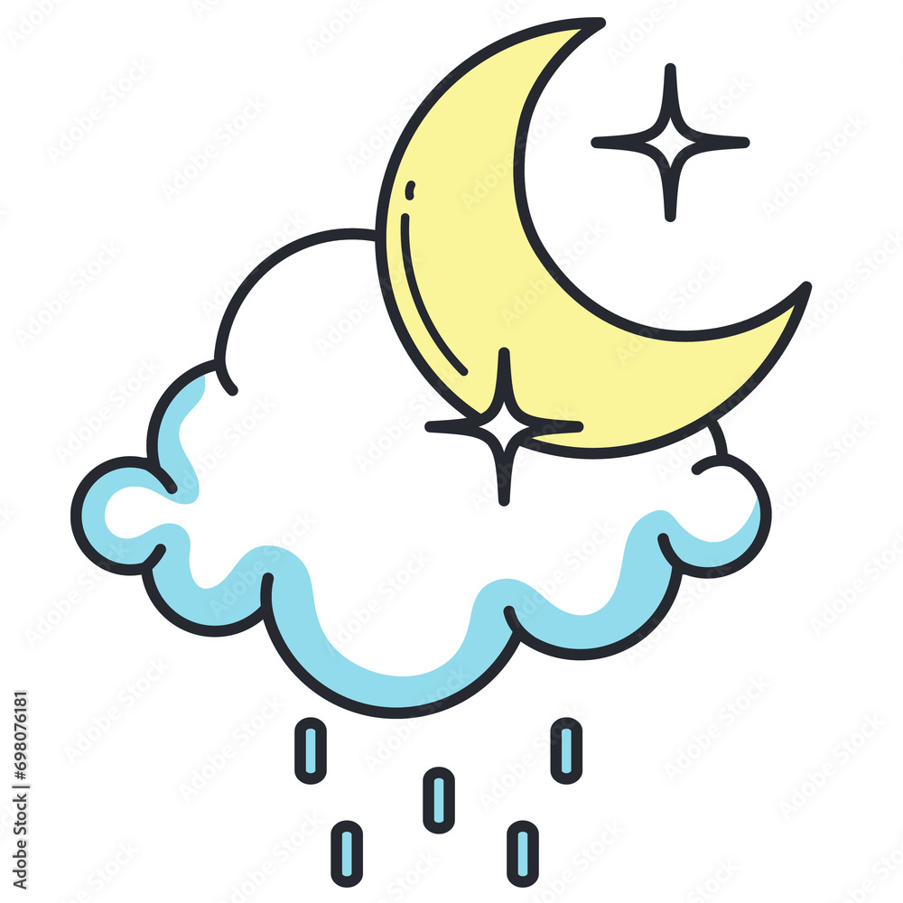 Fototapeta premium moon and stars