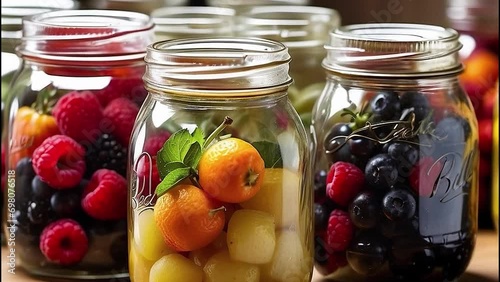 jars of pickled vegetables