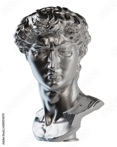 David head from Michelangelo statue (ID: 698076979)