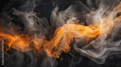Abstract Art and Smoke Photography: A Mysterious and Ethereal Background