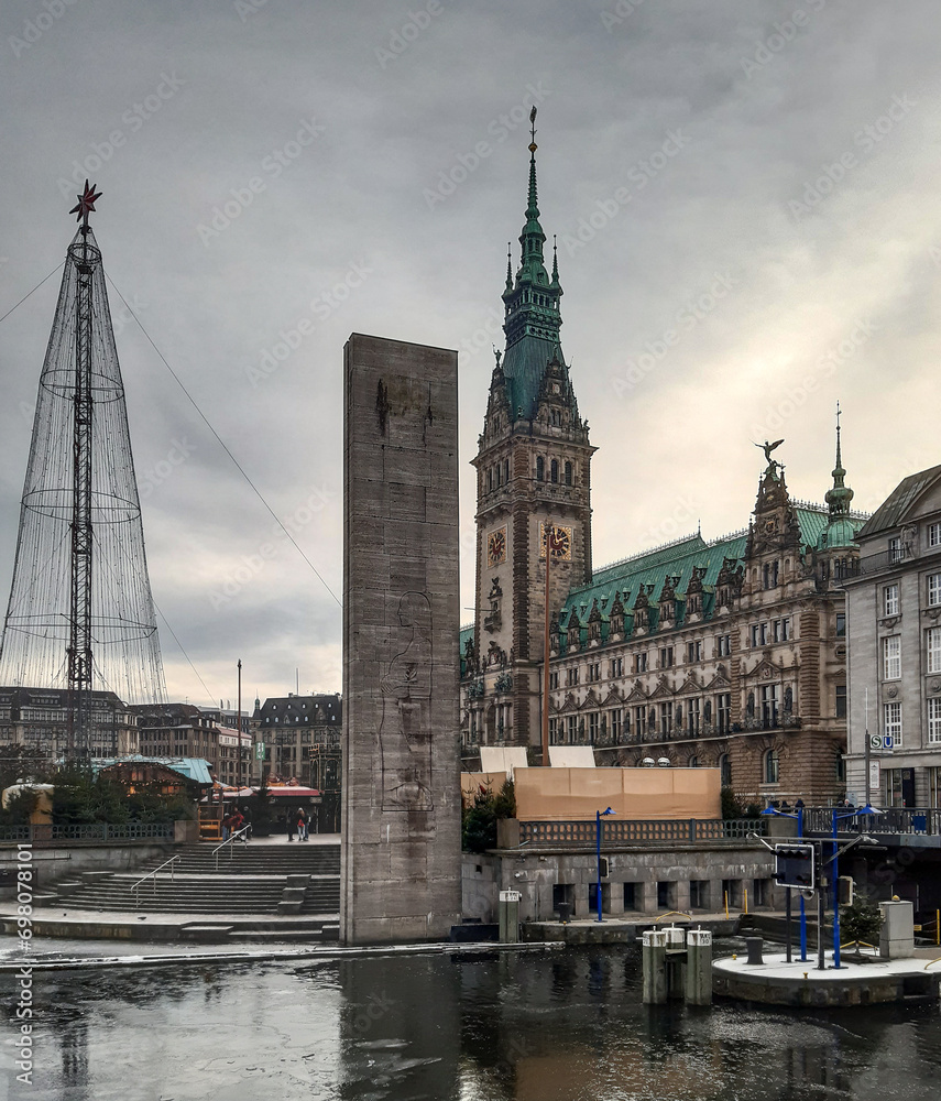 Hamburg City Hall and Memorial for the Victims of WW II Hamburg City Hall and Memorial for the Victims of WW II
