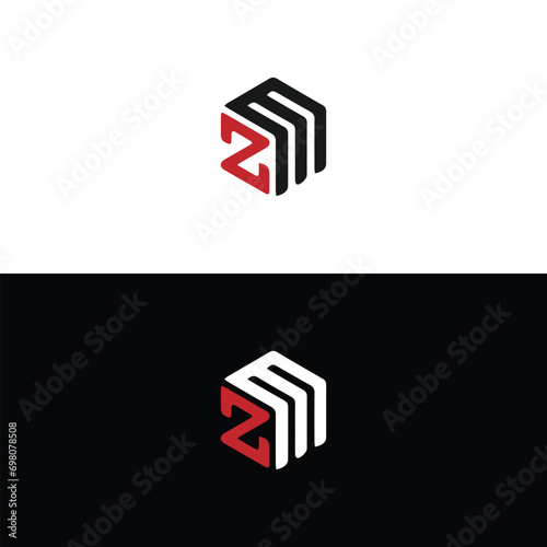 ZM logo. Z M design. White ZM letter. ZM, Z M letter logo design. Initial letter ZM linked circle uppercase monogram logo. Z M letter logo vector design.	
