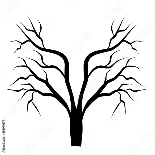 tree branch silhouette vector