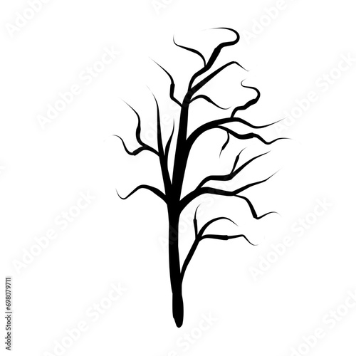tree branch silhouette vector