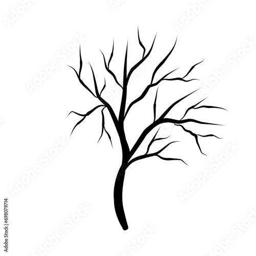 tree branch silhouette vector