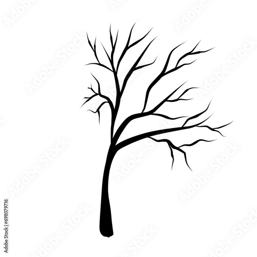 tree branch silhouette vector