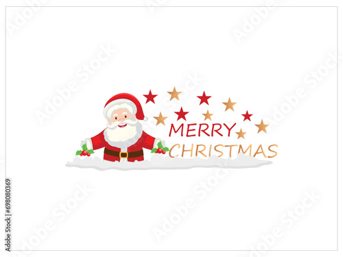 Merry christmas holiday festival card with 3d decorative elements Red  banners with with branches and balls. festive design  greeting card template.Merry christmas and happy new year greeting card wit