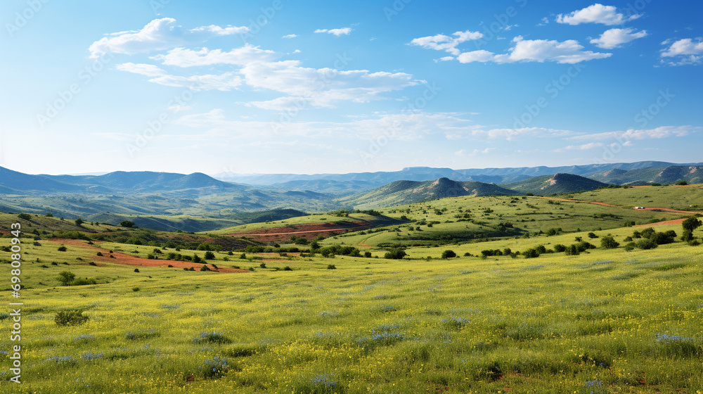 landscape with mountains