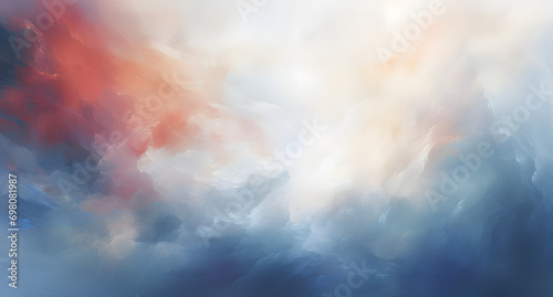 abstract watercolor background with clouds photo