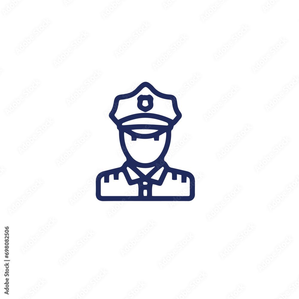 police vector icon 