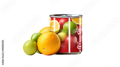 Isolated Plain Fruit Can on a transparent background