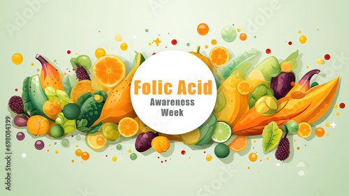 Vector illustration of Vegetable ,healthy food, Fiber , Folic acid
