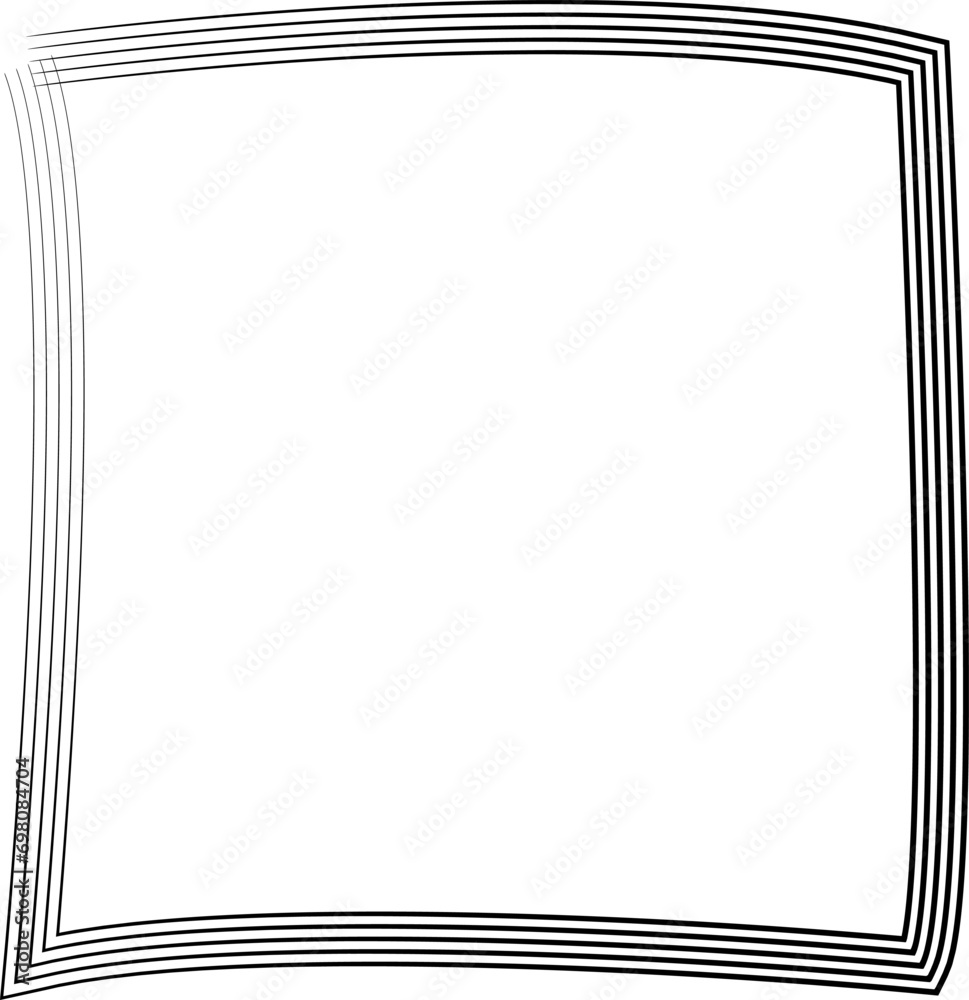 Obraz premium Hand Drawn doodle grunge square highlighter. Marker scribble scrawl frames. Pen rectangle borders. Vector illustration