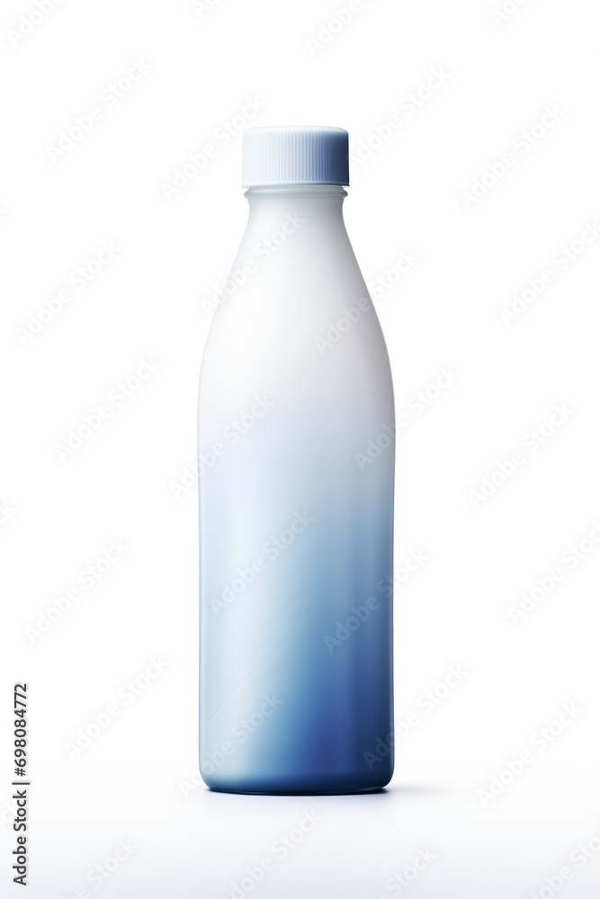 A highly detailed and vibrant blue bottle on a white background, showcasing intricate patterns, embossed logo, and transparent glass A highly detailed and vibrant blue bottle on a white background, showcasing intricate patterns, embossed logo, and transparent glass