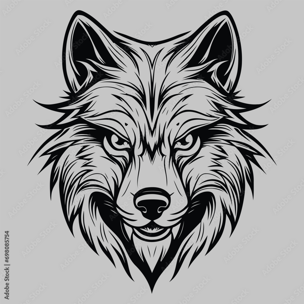 Wolf Vector Art Illustration Design 