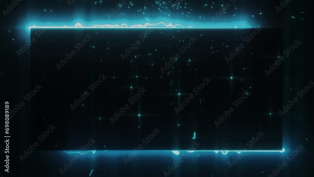 Blue and white lines square animation background 