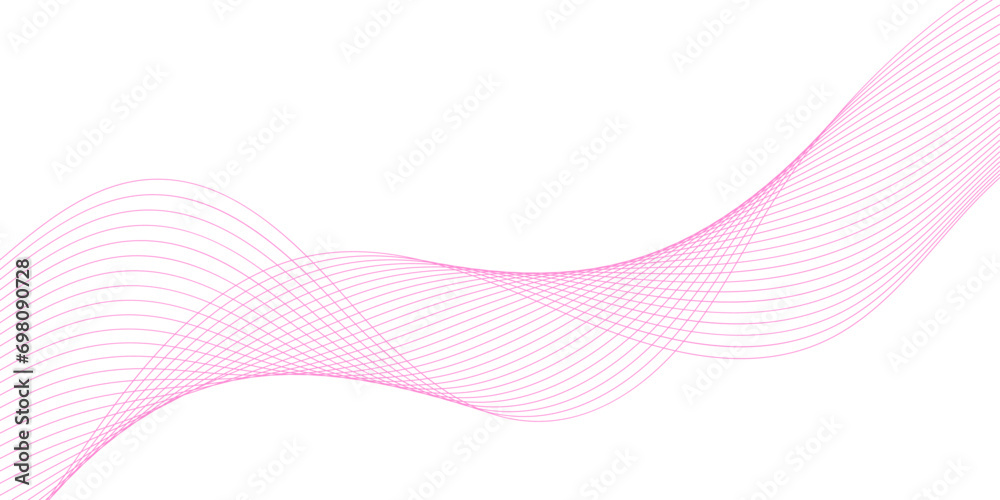 Abstract background with waves for banner. Medium banner size. Vector background with lines. Element for design isolated on white. Pink color. Beauty, girls. Valentine's Day
Abstract background with waves for banner. Medium banner size. Vector background with lines. Element for design isolated on white. Pink color. Beauty, girls. Valentine's Day