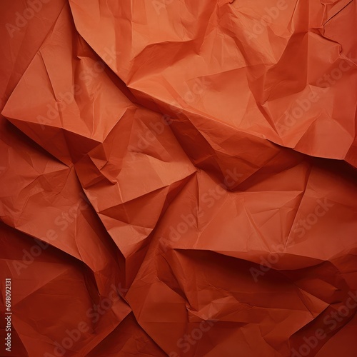 "Passionate Aura: Crumpled Red Paper for Striking Background"