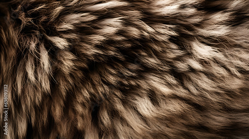 The intricate design of the untamed fur of a wolf captures the innate behavior of the creature, forming an eternal atmospheric texture.