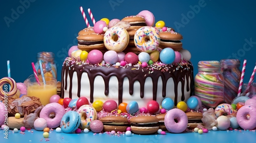easter cake with eggs HD 8K wallpaper Stock Photographic Image © AA