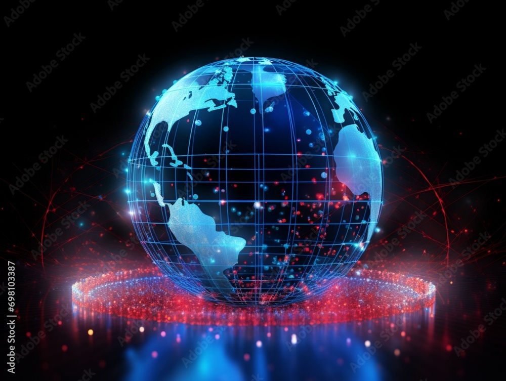 A Crystalline Globe Concept: Exploring the Aesthetics and Functionality - AI Generative A Crystalline Globe Concept: Exploring the Aesthetics and Functionality - AI Generative