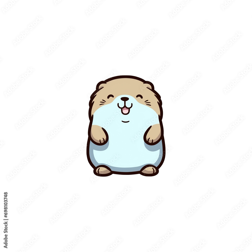 A cartoon sea otter on a transparent background, cutest sticker illustration, highly detailed character design, pastel color, die cut sticker, sticker concept design. A cartoon sea otter on a transparent background, cutest sticker illustration, highly detailed character design, pastel color, die cut sticker, sticker concept design.