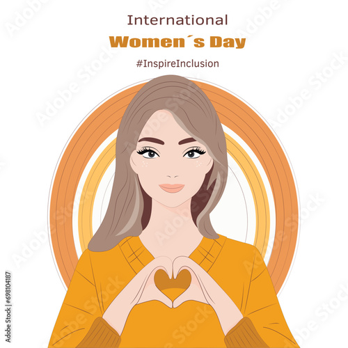 Inspire inclusion social campaign. International Women's Day. 2024 theme, #InspireInclusion
