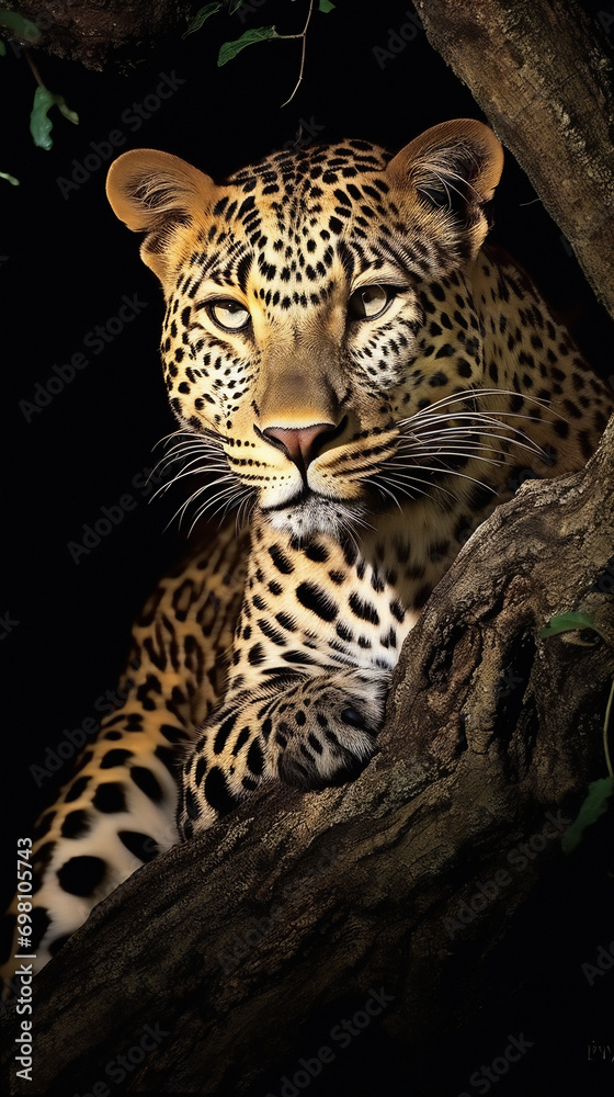 Fototapeta premium portrait of a leopard