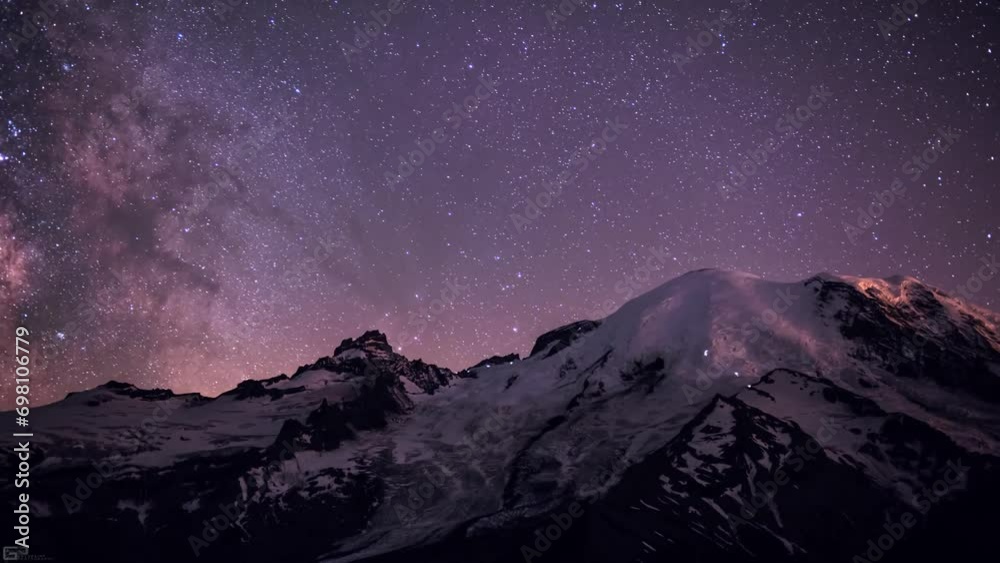 Sternenhimmel am Mount Rainier – Zeitraffer Sternenhimmel am Mount Rainier – Zeitraffer