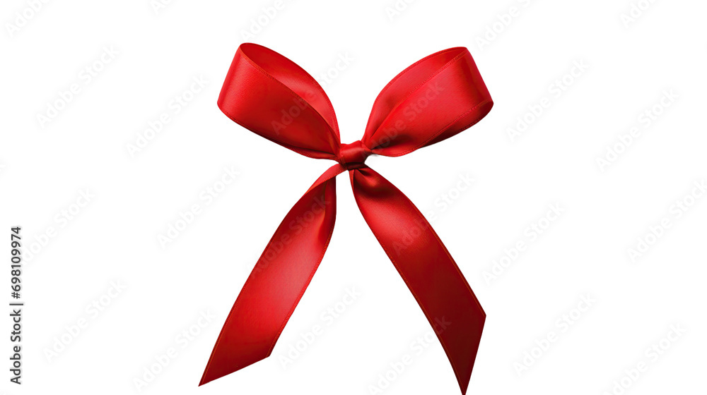 A Simple Red Ribbon on a transparent Background A Simple Red Ribbon on a transparent Background