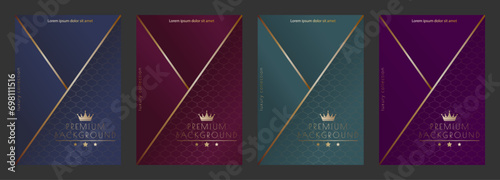Luxurious design. Premium packaging, cover, banner, poster. A template for a postcard or invitation. Creative design idea.