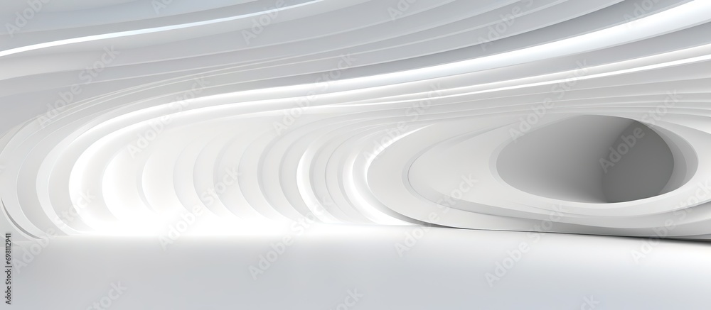 3D geometric abstract wave futuristic light white background. 3d tunnel background. Halway background. alleyway background. 3D geometric abstract wave futuristic light white background. 3d tunnel background. Halway background. alleyway background.