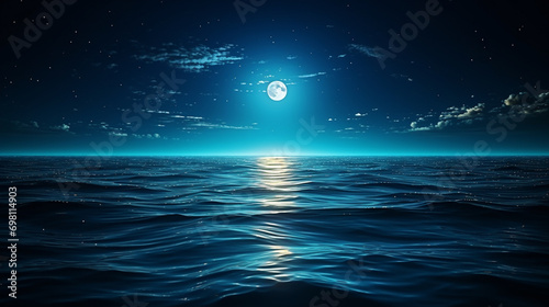 sky with stars and water
