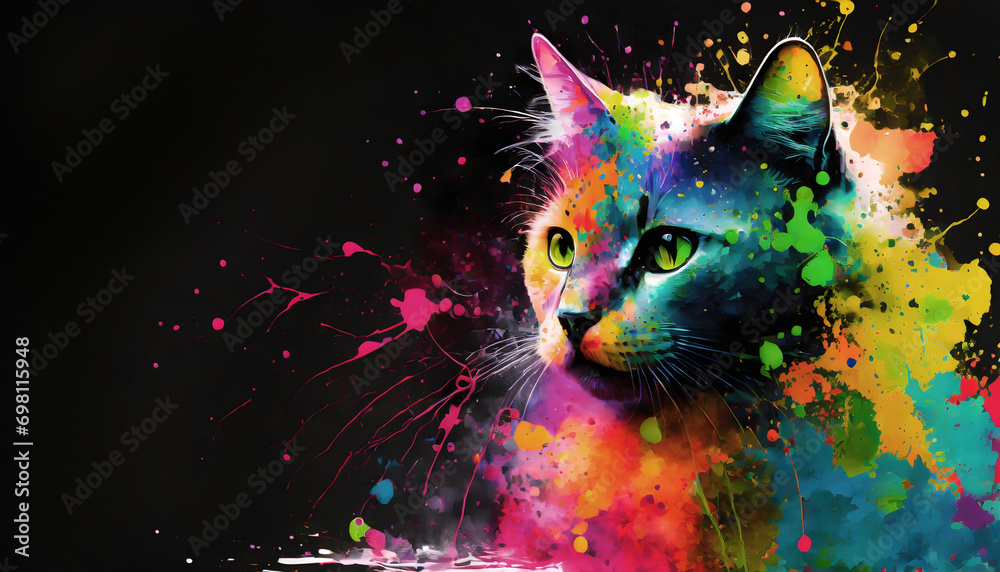 Lively cat portrait Lively cat portrait