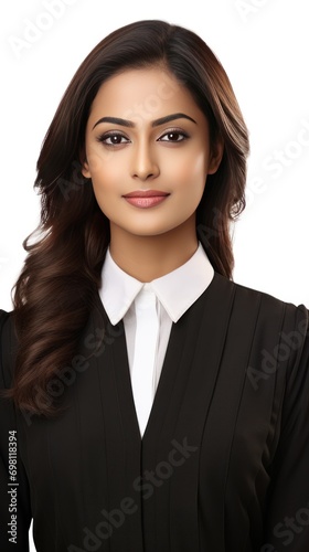 Young and successful female lawyer or advocate or judge