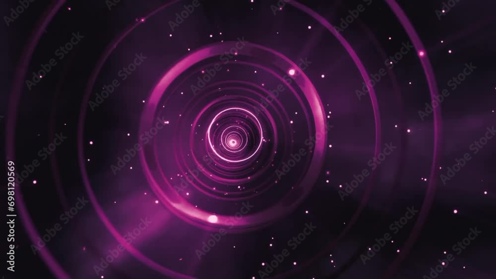 Pink circles bokeh effect animation