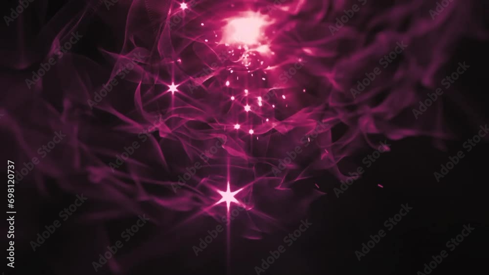 Pink irregular lights lines animation background