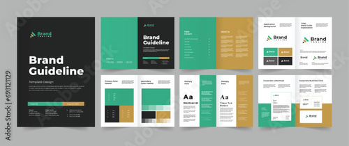 Brand guidelines layout template 