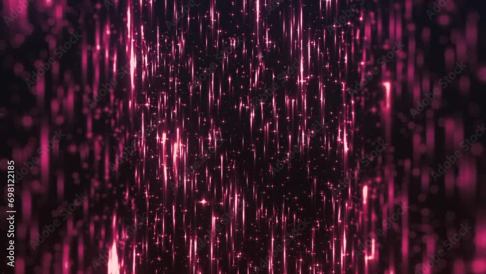  Red particles blinking animation background