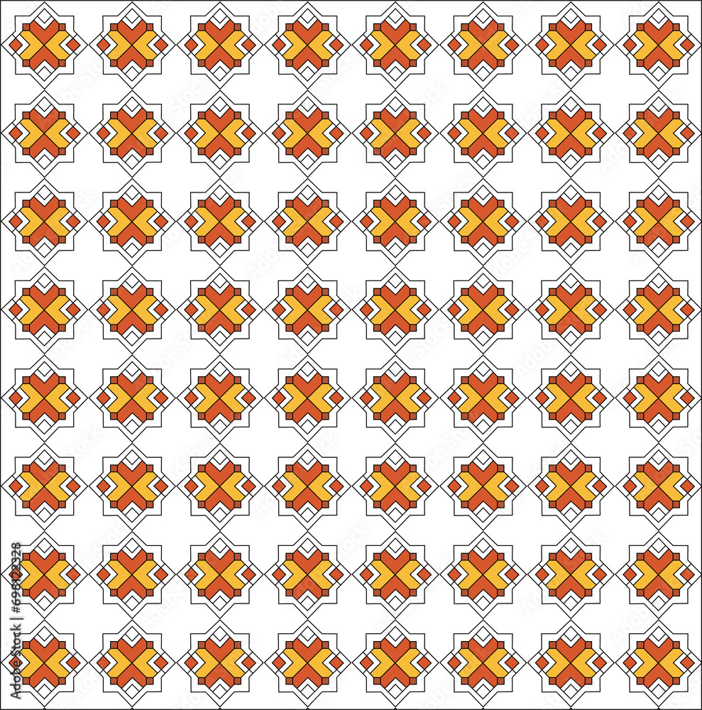 Various geometric objects as pattern illustration.