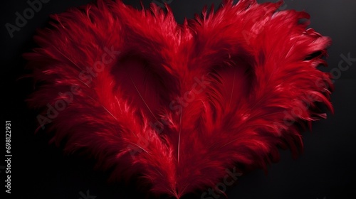 heart of red feather.