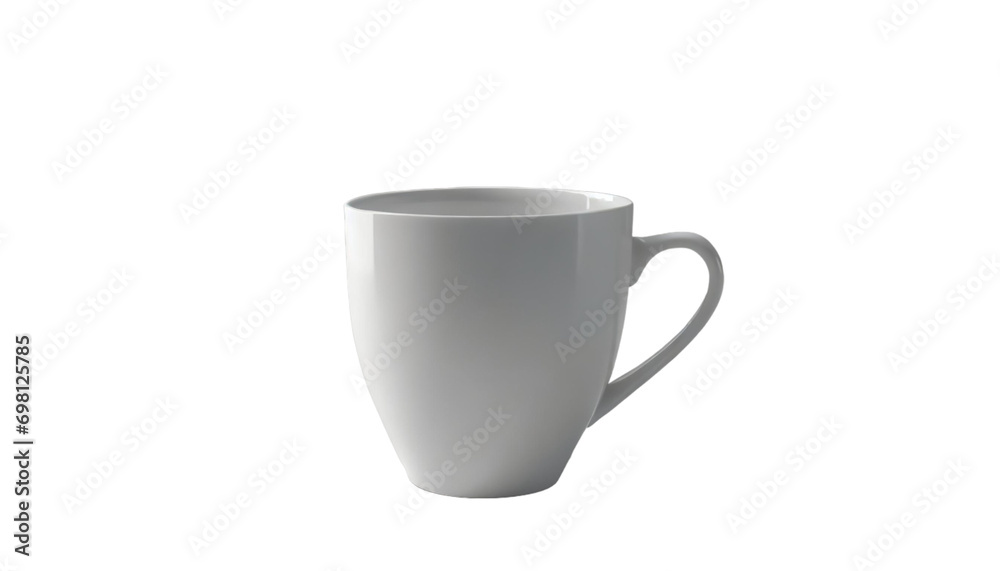 Realistic 3d Detailed empty White Coffee Cup. on transparent background. Realistic 3d Detailed empty White Coffee Cup. on transparent background.