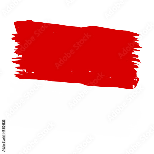 Red And White Abstract Stroke